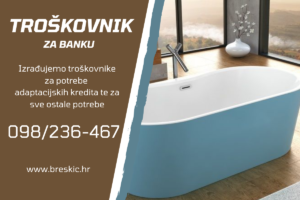 TROŠKOVNIK ZA BANKU