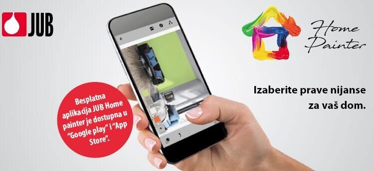 Aplikacija za odabir boja JUB HOME PAINTER